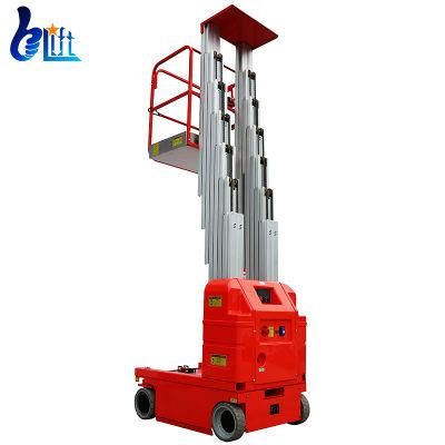 9.5m Dual Mast Self Propelled Working Platform Ladder Portable Aluminum Lift