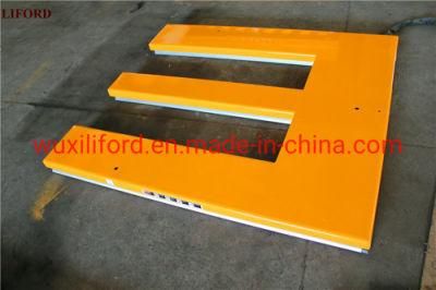 E-Shape Low Profile Electric Hydraulic Scissor Lift Table 1500kg