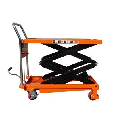 Hand Operated Manual Hydraulic Scissor Lift Table Lifter Telescopic for Sale