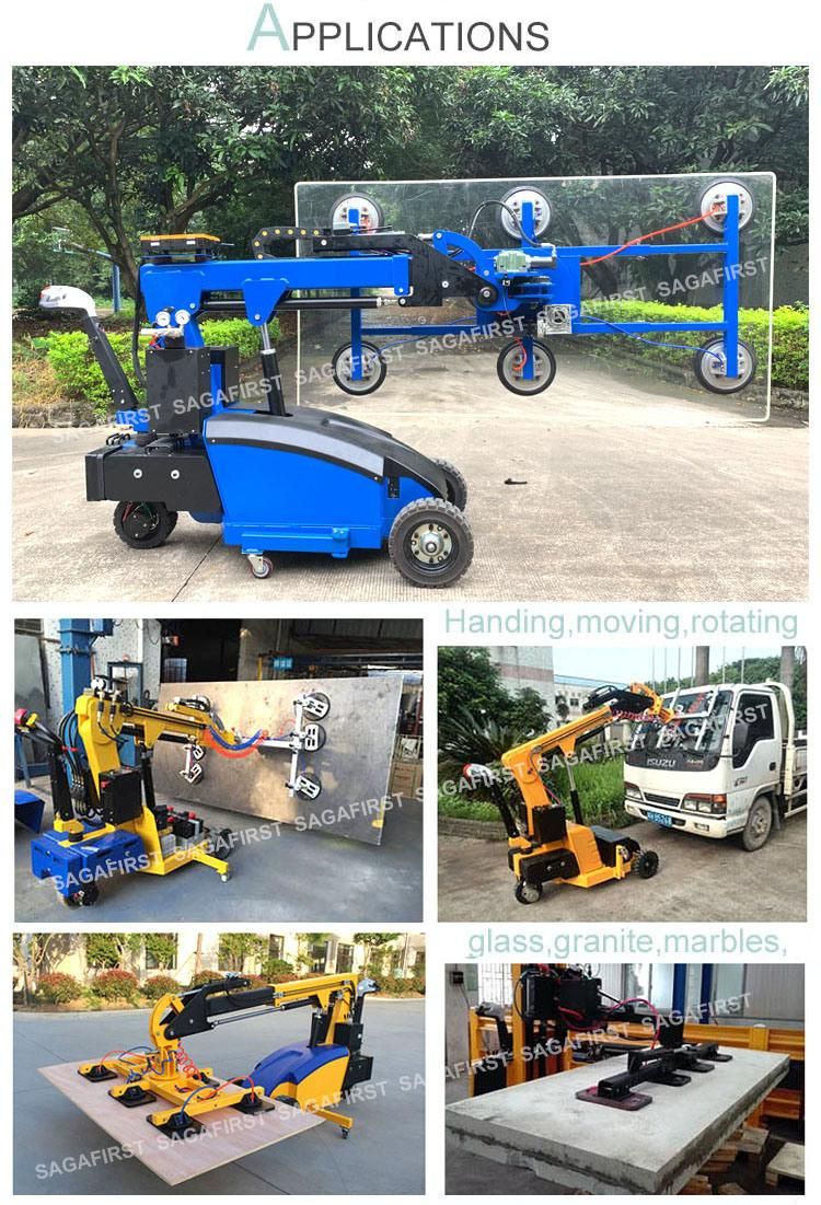 Drivable Electric Lifting Vacuum Lifter Robot for Installing Glass Window