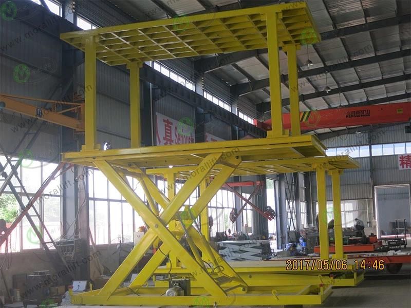 Hydraulic Basement Car Lift with Roof