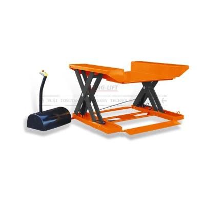 Low Profile Lift Table 1ton Hydraulic Lifter Electric Scissor Lift Table