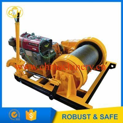 Industrial Diesel Hoist 5000kg Capacity Lifting or Pulling for Mine Construction Building Winch