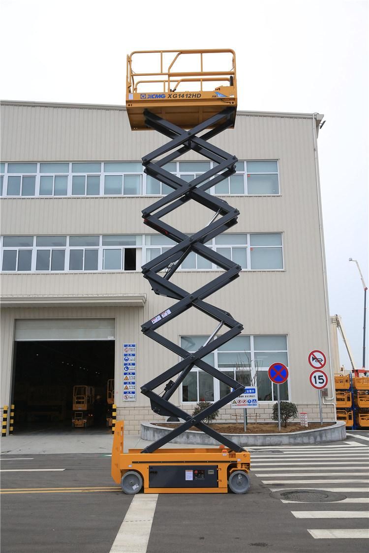 XCMG Official 14m Scissor Lift Work Platform Xg1412HD