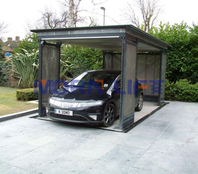 Morn Customized Underground Car Scissor Lift Underground Double Car Lift Underground Garage Lift
