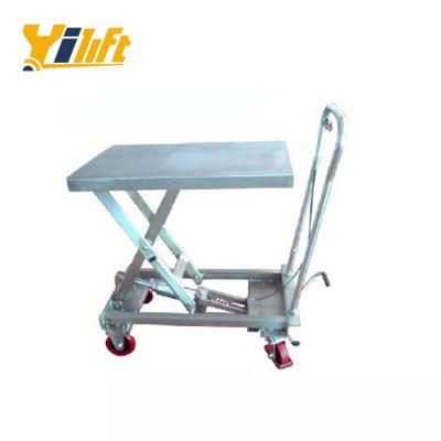 China Made SS304 Stainless Scissor Manual Hydraulic Lift Table Trolley (BSS10/20)