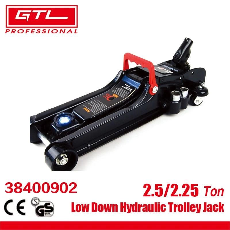 2.25ton Low Dowm Hydraulic Floor Jack with 360° Rotating Handle LED Light