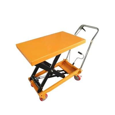 1000kg 1m Lifting Height Manual Hydraulic Pump Scissor Lift Table