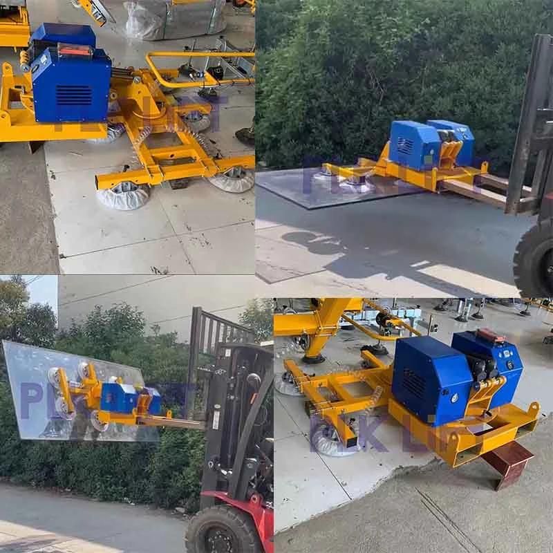 600kgs 800kgs Forklift Mounted Metal Steel Sheet Suction Vacuum Lift