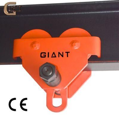 0.5ton-10ton Plain/Geared Beam Trolleys Hoist Trolley for Electric Chain Hoist Chinese Supplier Giant (GCT)