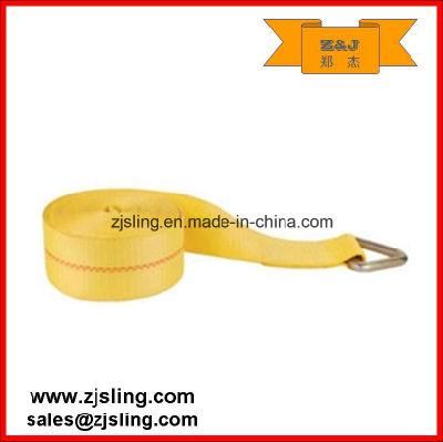 2&quot; X 27&prime; Yellow Detal Ring Ratchet Winch Strap