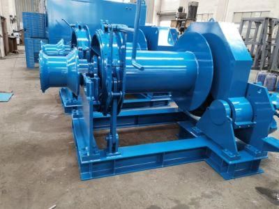 Ship Combination Anchor Windlass Mooring Winches Two Drum Hydraulic Combined Quick Marine Dock Winch with Double Drum