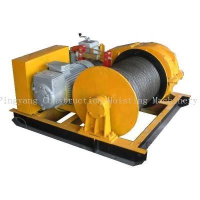 Lift Winch for Loading and Assembling Mounted on Frame