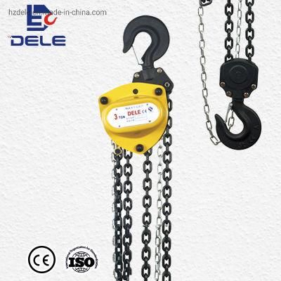 Manuall Lifting Transportation Trolley 3 Ton Manual Chain Hoist Block