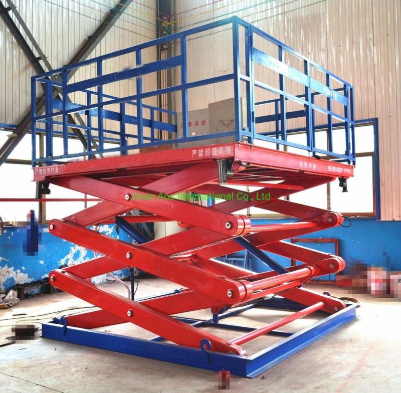 3t Load 1.5m Lifting Height Cargo Lift Platform