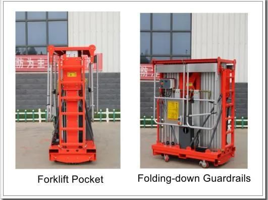 6m 8m 10m 12m 14m Portable Vetical Lift with Tilting Function