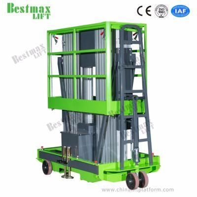 8m Platform Height 200kg Load Capacity Manual Pushing Lifting Table