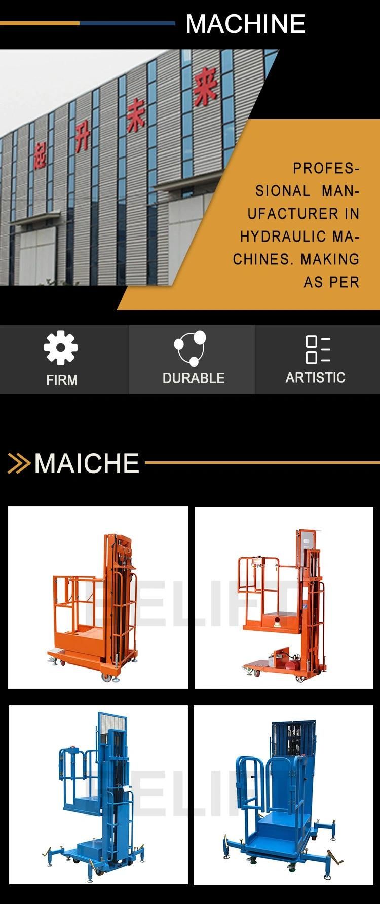Medium Low Level Access Semi Electric Platform Vertical Forlift Order Picker