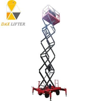 Hydraulic Aerial Platform Semi Electric Scissor Lift for Outdoor Construction