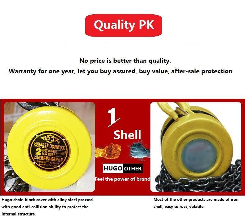 Professional Production Hand Chain Hoist Chain Block Ce&GS Approved
