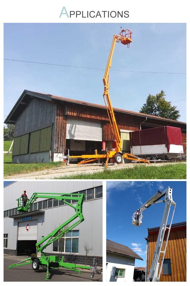 Super Good Quality 10~20m Towable Spider Boom Lift for USA