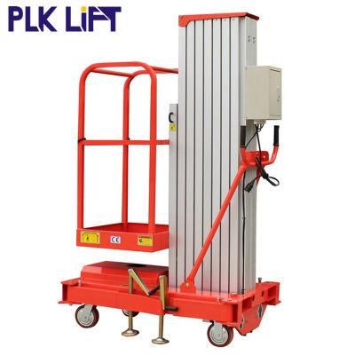 Mobile One Man Aerial Work Platform Hydraulic Vertical Mast Lift