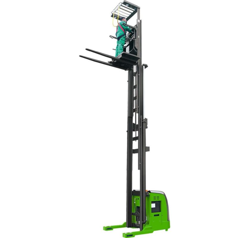 High Level 1.5 T/Ton Electric Warehouse Order Picker for High Racked
