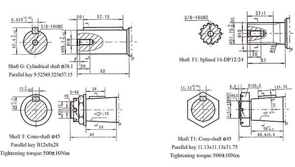 High Output Omt/Bmt Motor 250cc Orbit Motor for Lifting Equipment