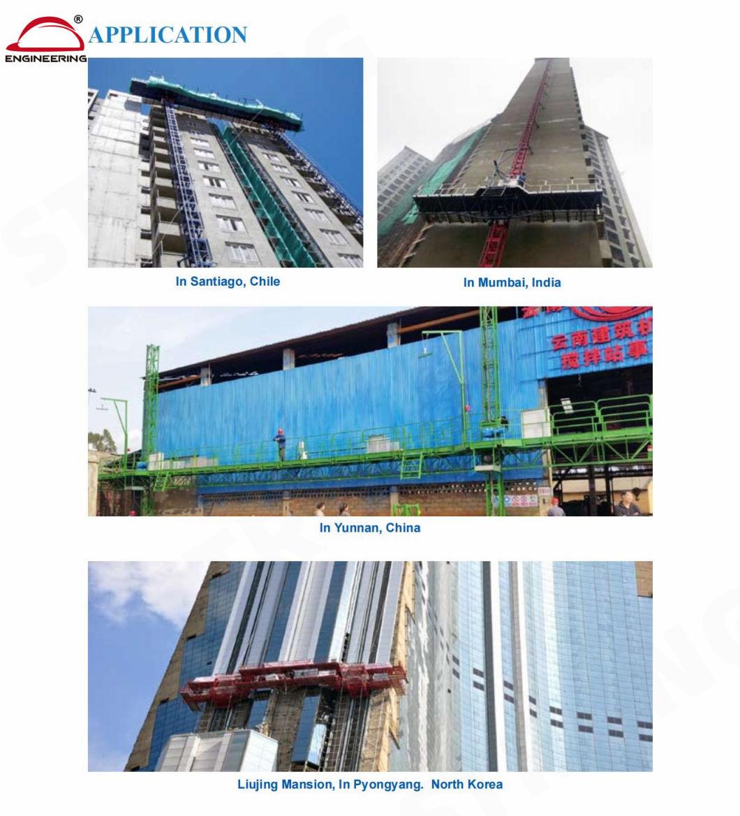 Building Construction Material Mast Climber Lifting Platforms