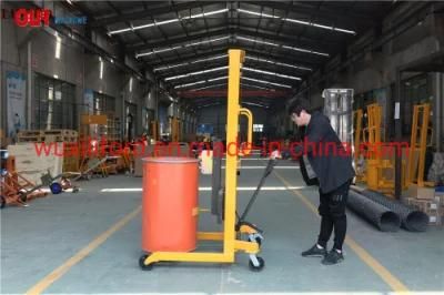 400kg Capacity 1500mm Lifting Height Operate Lifter Drum Handling Stacker