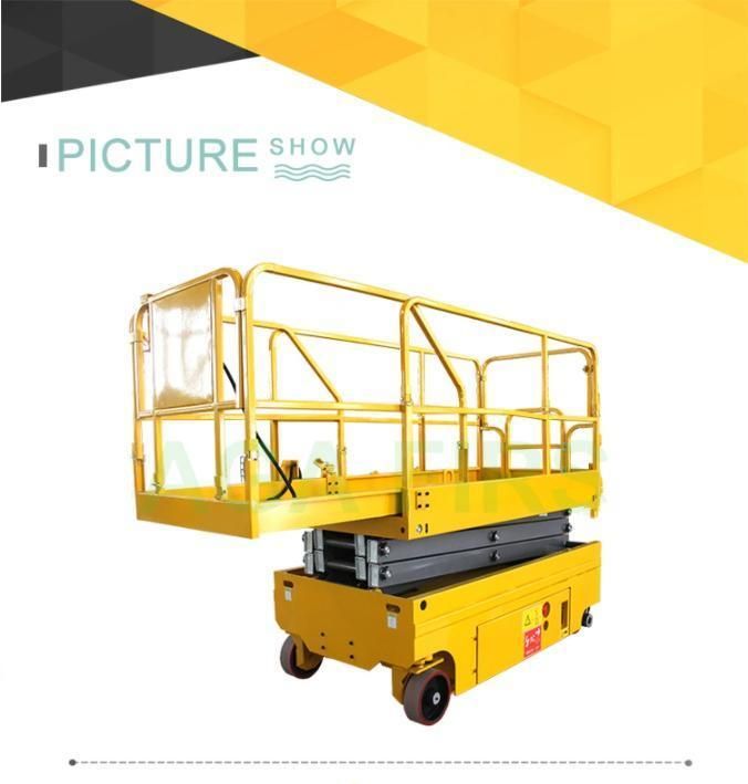 Hydraulic Aerial Construction Lift Machine Automatic Walking Electric Scissor Lift with CE