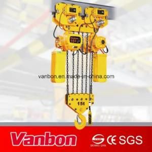 15ton Electric Chain with Electric Trolley Hoist