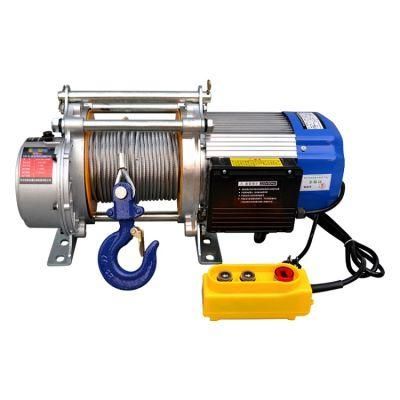 Construction Material Lifting Equipment 750kg Electric Wire Rope Hoist Winch