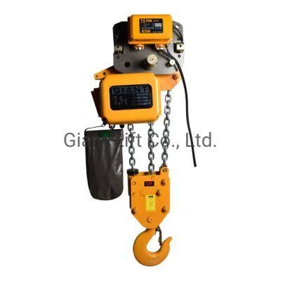 7.5 Tons Heavy Duty High Quality Electric Chain Hoist with Trolley Giant Lift Chain Block (HHBD-II-7.5T)