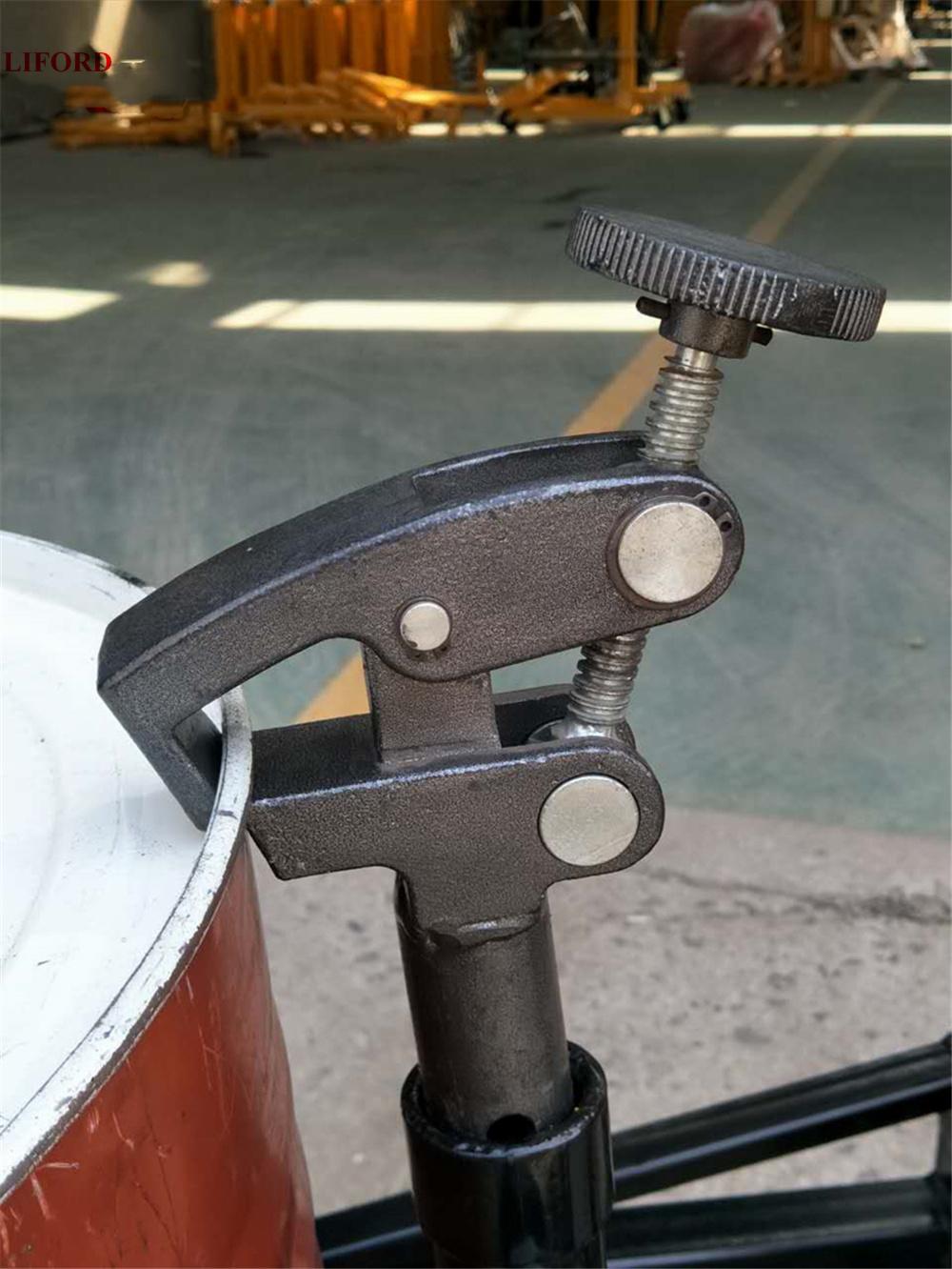 450kg Hand Rotate Adjustable Eagle-Grip Drum Dumper with Weighing Scale