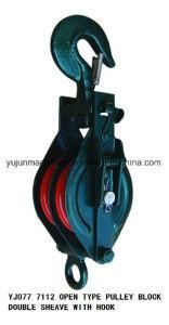 JIS Open Type Double Sheave Snatch Pulley Block with Ce