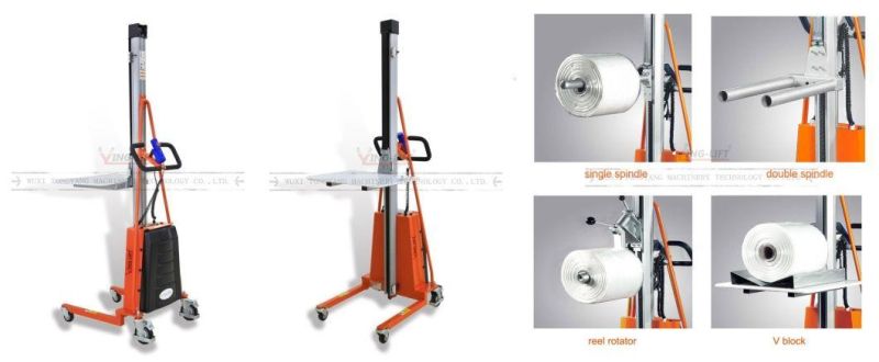 Electric Stacker Min Semi Electric Type Roll Lifting Equipment E100A