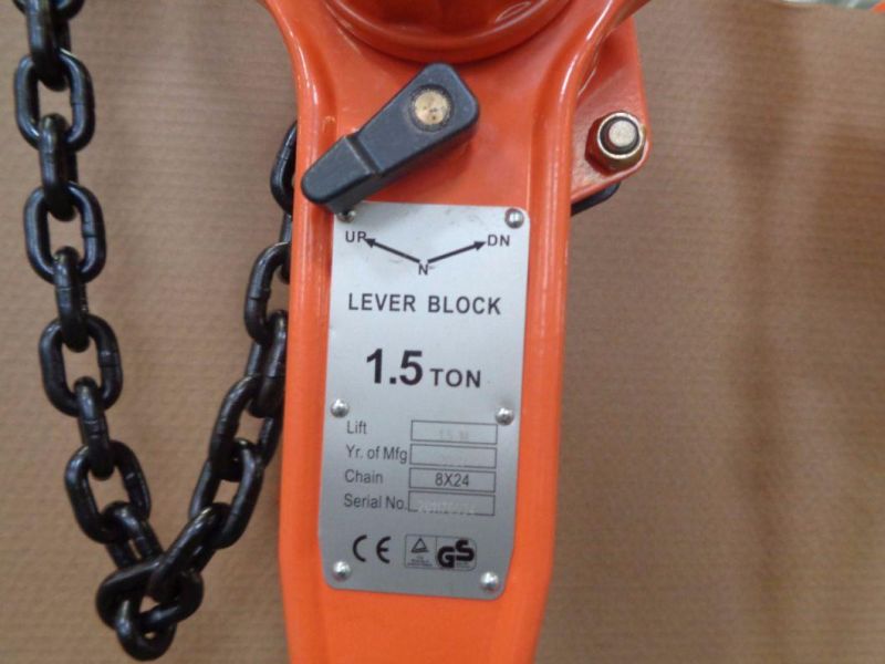 1.5ton Manual Lever Hoist 3m Lifting Chain Hoist