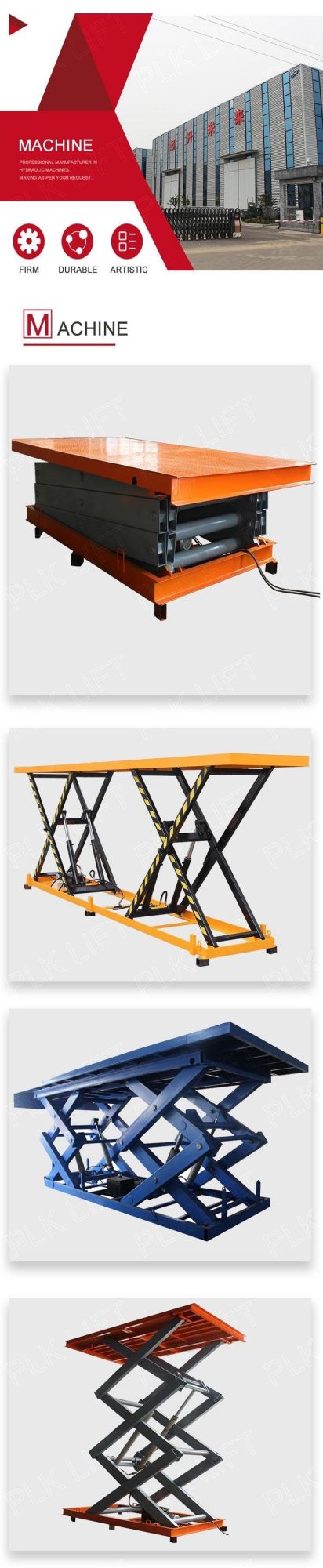 Customized Electric Hydraulic Scissor Lift Elevator 5ton 10ton