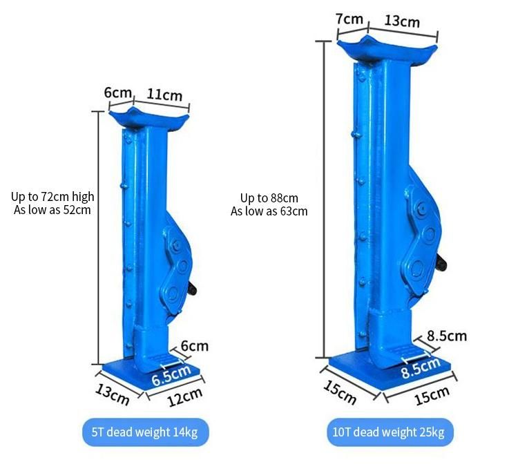 Factory Manufacture 10t Manual Screw Jack 1.5 Ton Mechanical Steel Jack