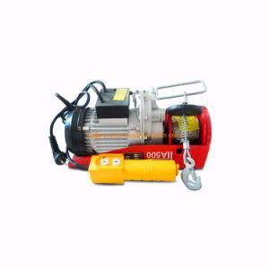 220V Steel Wire Rope Mini Electric Wire Rope Hoist