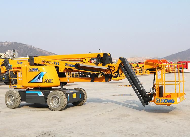 XCMG 16m Self Propelled Articulated Boom Lift Xga16AC Electric Aerial Work Platform for Sale