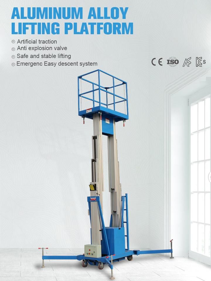 8m Aluminium Alloy Mobile Hydraulic Lift Ladder