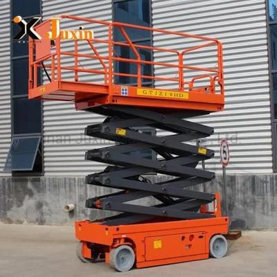 6m 8m 10m 12m 14m Battery Powered Electric Drive Motor Hydraulic Scissor Lifter with Low Cost