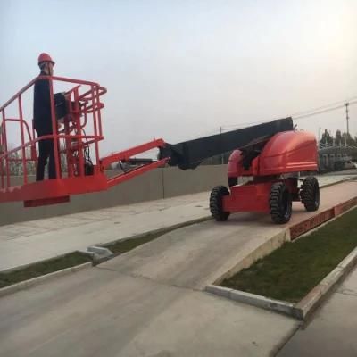 20m Boom Lift Crank Arm Type Hydraulic Aerial Work Platform Can Drive Control Easily