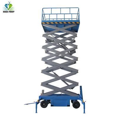 18m 2ton Ce Standard Mini Manual Electric Hydraulic Aerial Scissor Lift Platform