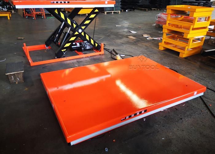 Heavy Duty Cargo Lift Table Cargo Elevator Scissor Lift Platform 4 Tons