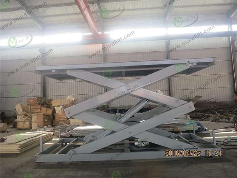 Hydraulic 5000kg Car Lift with Roof for Basement Parking