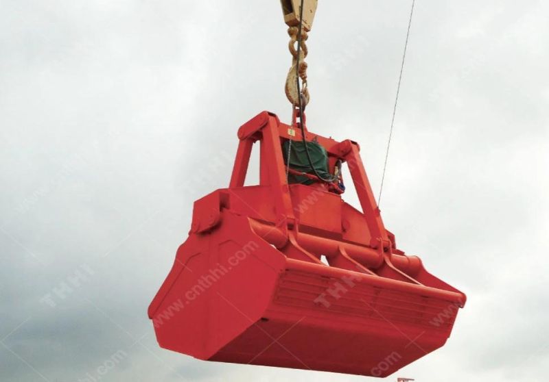 Overhead Crane Steel Scrap Orangr Peel Grab