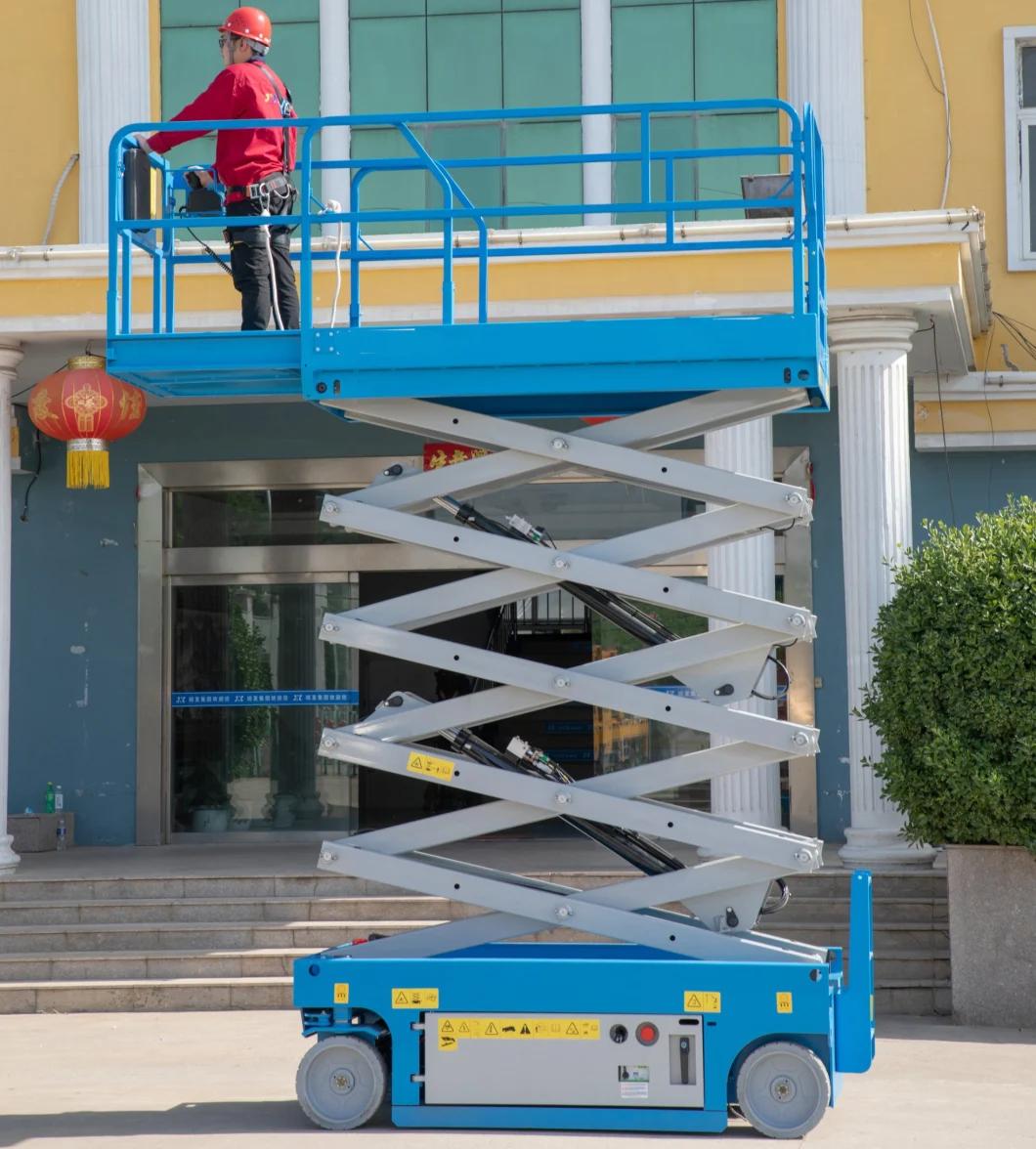 Vertical Self Propelled Mini One Two Man Lift Battery Hydraulic Electric Aerial Mobile Scissor Lift